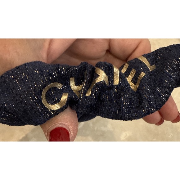 GWP Chanel Black and Gold Scrunchie Chanel GWP Products for Sale up to 90% Off Retail: Poshmark main image 2